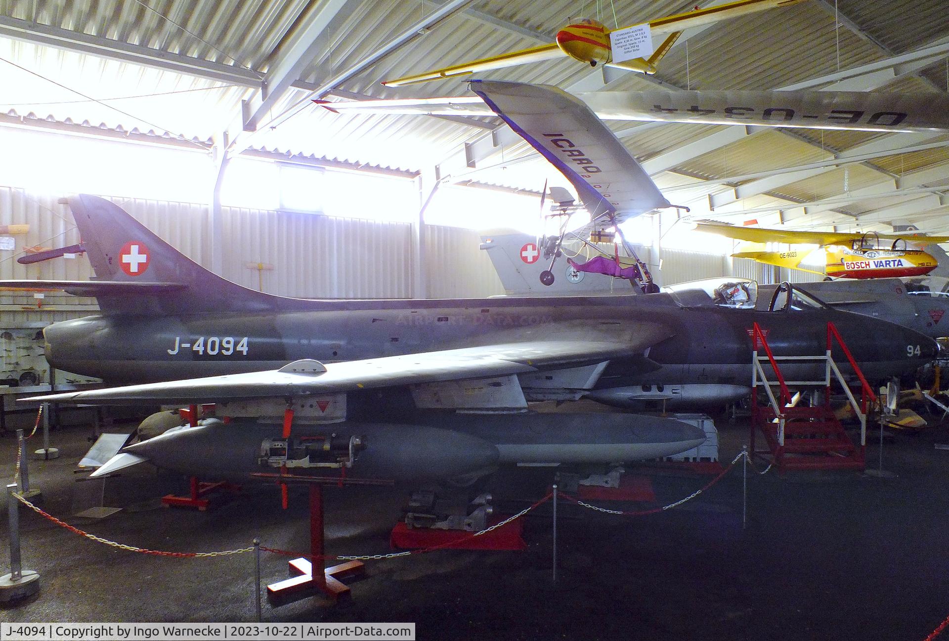 J-4094, Hawker Hunter F.58 C/N 41H-697461, Hawker Hunter F58 at the Österreichisches Luftfahrtmuseum (Austrian Aviation Museum), Graz-Thalerhof