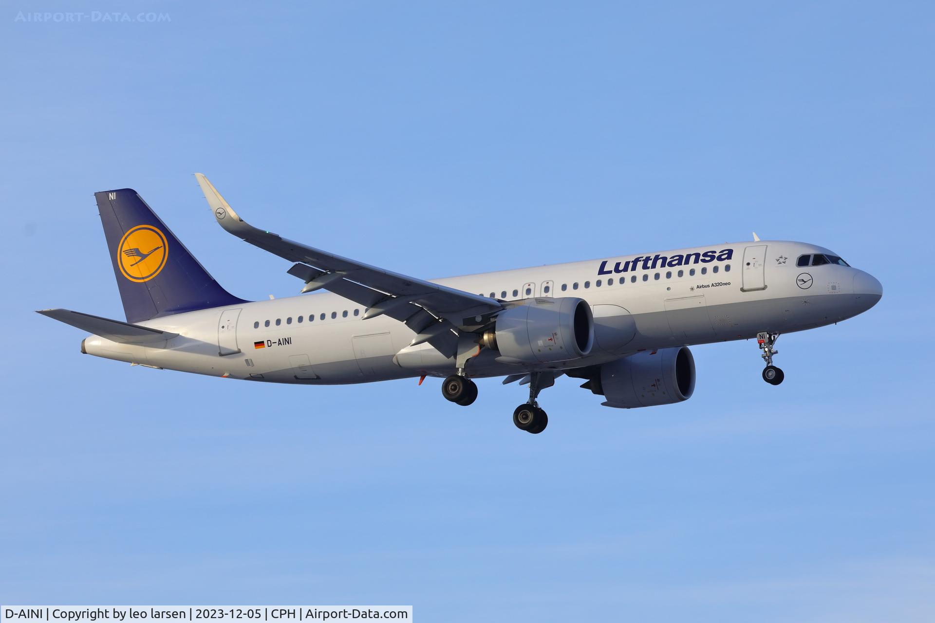 D-AINI, 2017 Airbus A320-271NEO C/N 7710, Copenhagen 5.12.2023