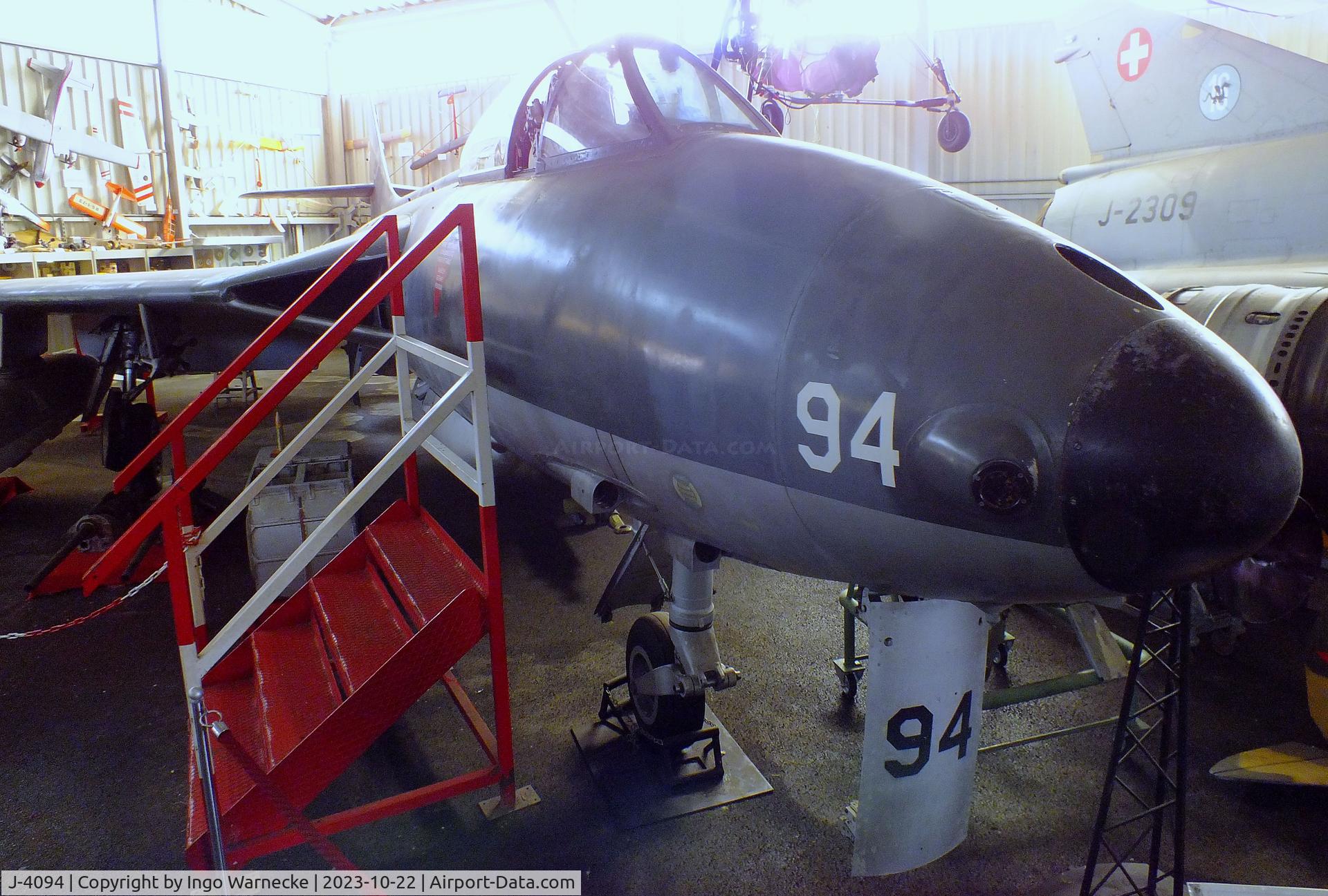 J-4094, Hawker Hunter F.58 C/N 41H-697461, Hawker Hunter F58 at the Österreichisches Luftfahrtmuseum (Austrian Aviation Museum), Graz-Thalerhof