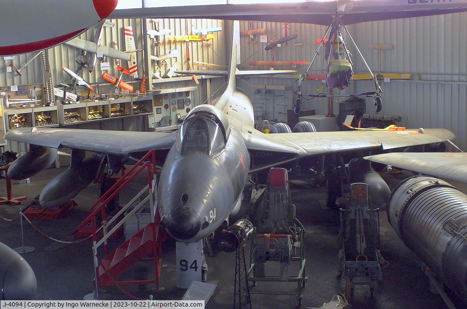 J-4094, Hawker Hunter F.58 C/N 41H-697461, Hawker Hunter F58 at the Österreichisches Luftfahrtmuseum (Austrian Aviation Museum), Graz-Thalerhof