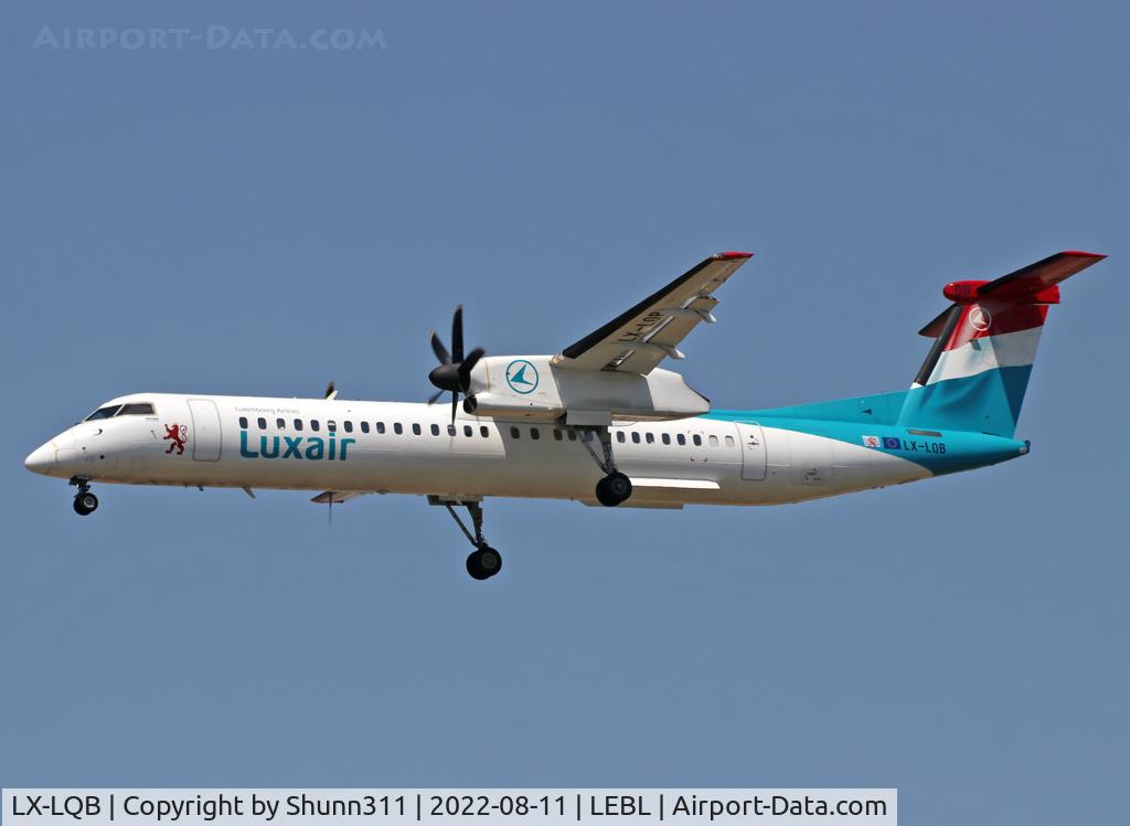 LX-LQB, 2015 De Havilland Canada DHC-8-402Q Dash 8 C/N 4512, Landing rwy 24R
