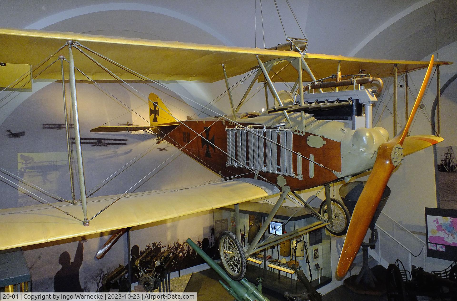 20-01, 1914 Albatros B II C/N 01, Albatros B II first prototype at the Heeresgeschichtliches Museum (HGM, Museum of Military History), Wien (Vienna)