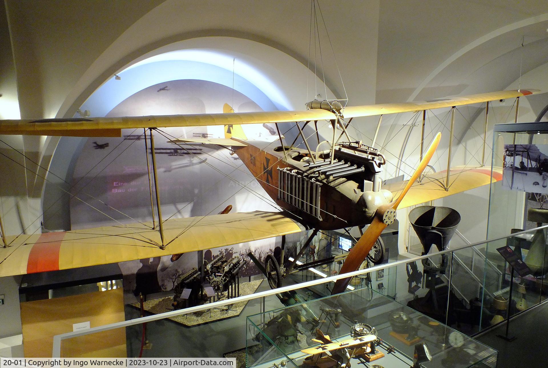 20-01, 1914 Albatros B II C/N 01, Albatros B II first prototype at the Heeresgeschichtliches Museum (HGM, Museum of Military History), Wien (Vienna)
