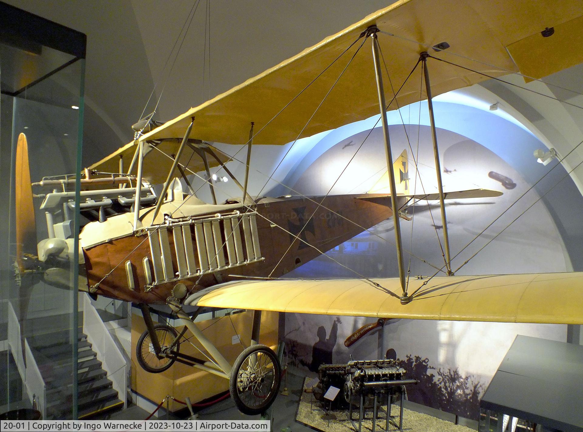 20-01, 1914 Albatros B II C/N 01, Albatros B II first prototype at the Heeresgeschichtliches Museum (HGM, Museum of Military History), Wien (Vienna)