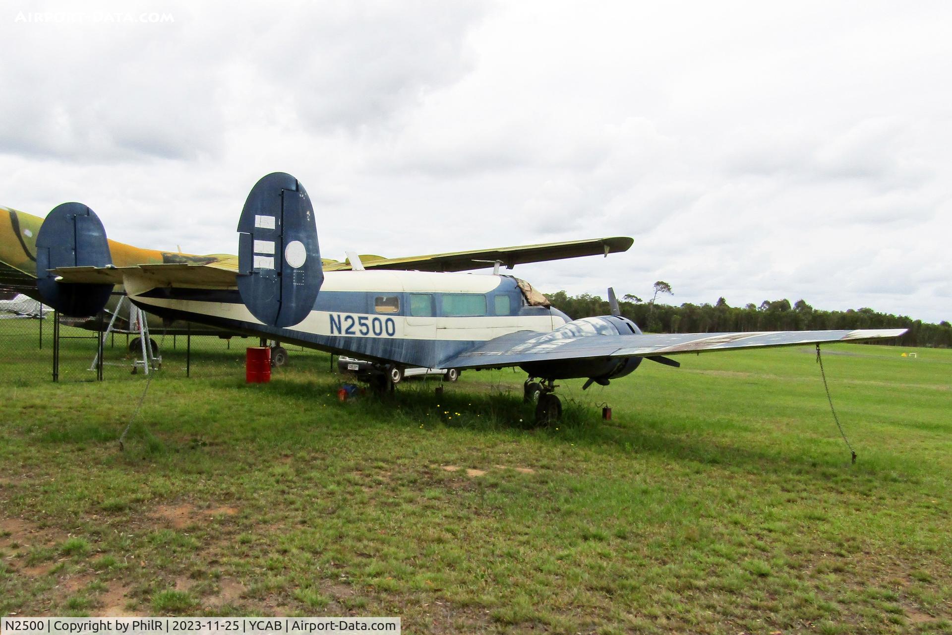 N2500, 1951 Beech D18S C/N A-558, N2500 1951 Beech D18S Warplane Museum Caboolture