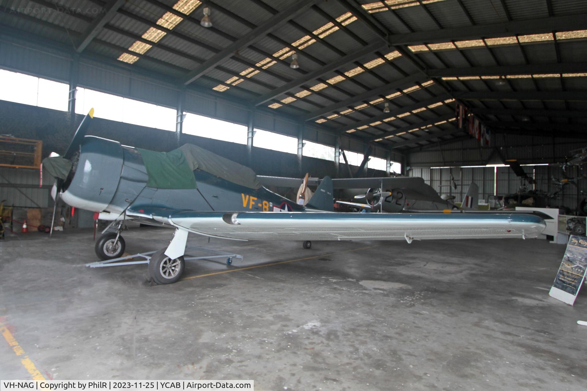 VH-NAG, 1942 North American SNJ-4 Texan C/N 88-09837, VH-NAG (09837 USN) 1942 North American SNJ-4 Texan Caboolture