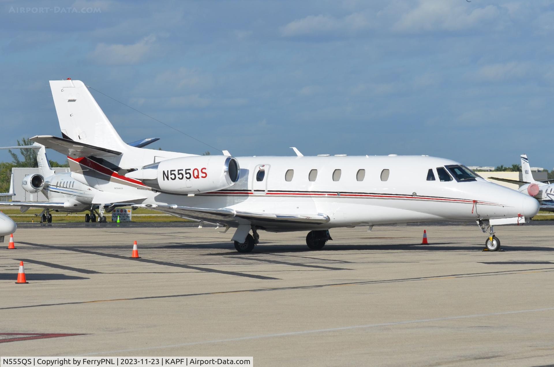 N555QS, 2005 Cessna 560XLS Citation Excel C/N 560-5543, This Netjets Ce560XLS operated  in Europe as CS-DFV untill 2014