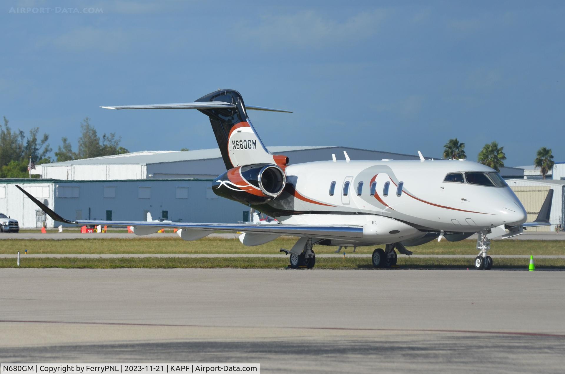 N680GM, 2016 Bombardier Challenger 350 (BD-100-1A10) C/N 20613, Don' t let the tail # fool you: this is a CL350