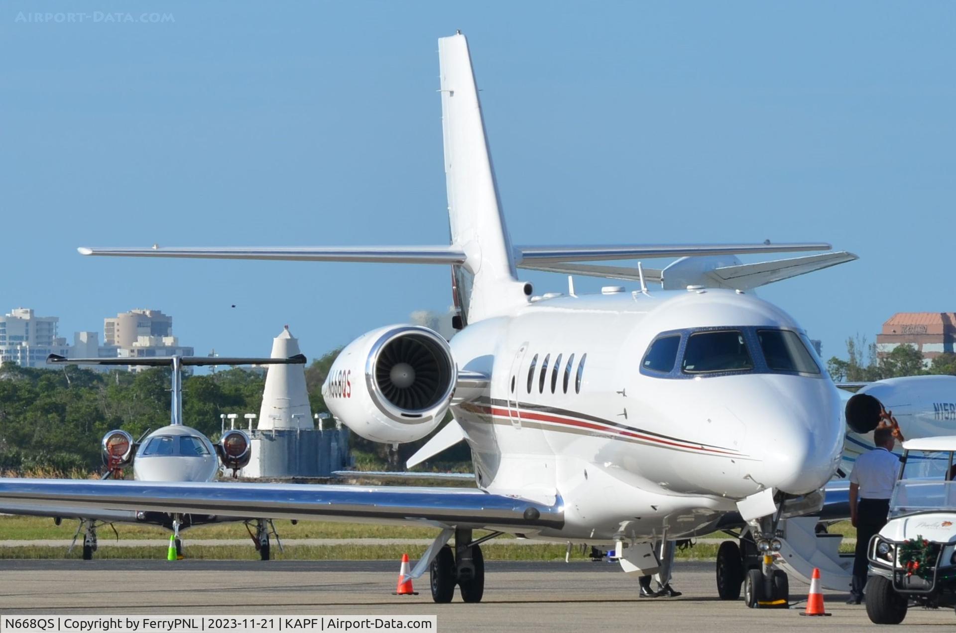 N668QS, 2021 Cessna 680A Citation Latitude C/N 680A0276, Netjets Ce680A awaiting a new mission