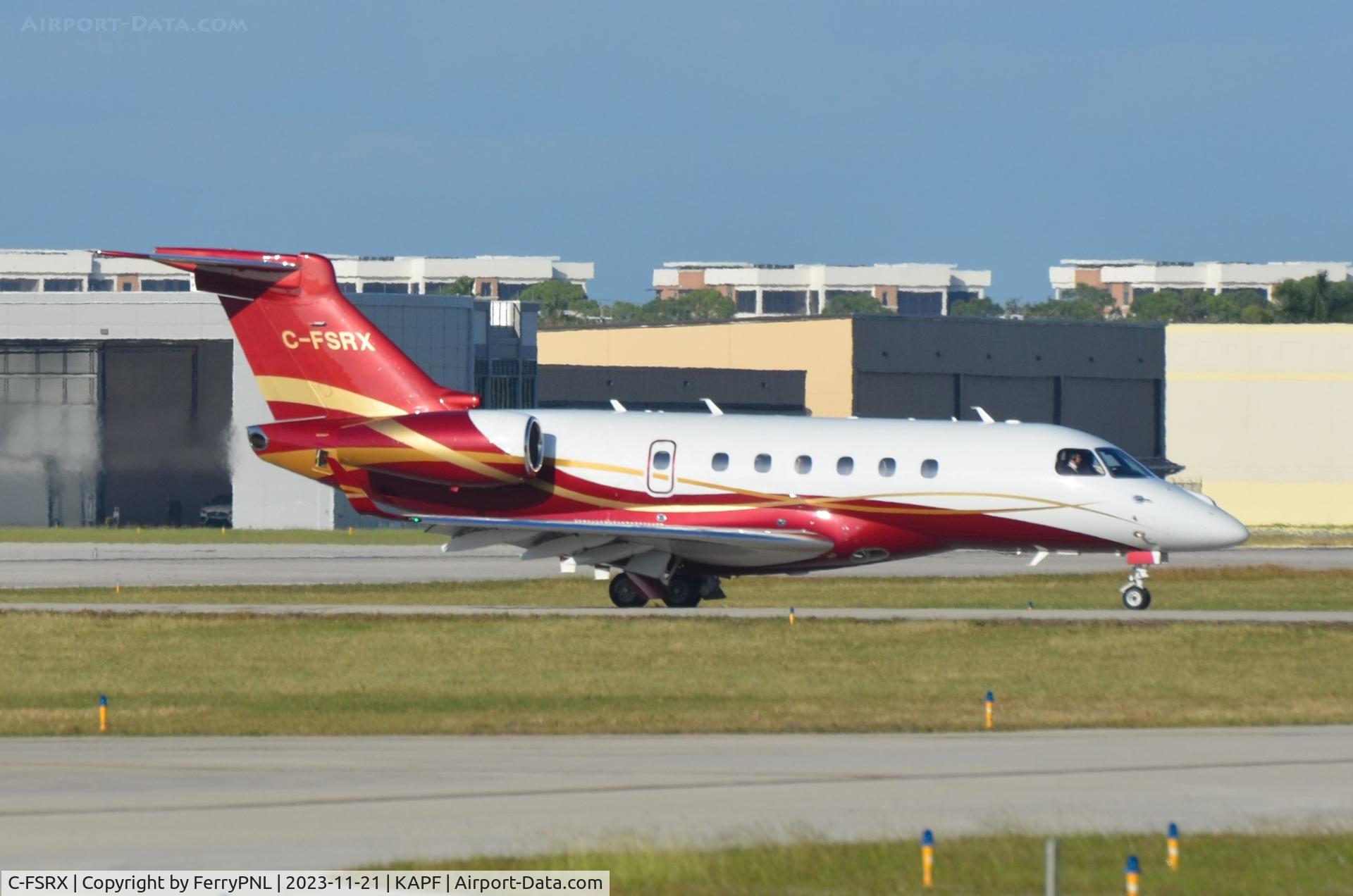 C-FSRX, 2016 Embraer EMB-550 Legacy 500 C/N 55000064, Airsprint EMB550 arriving in APF