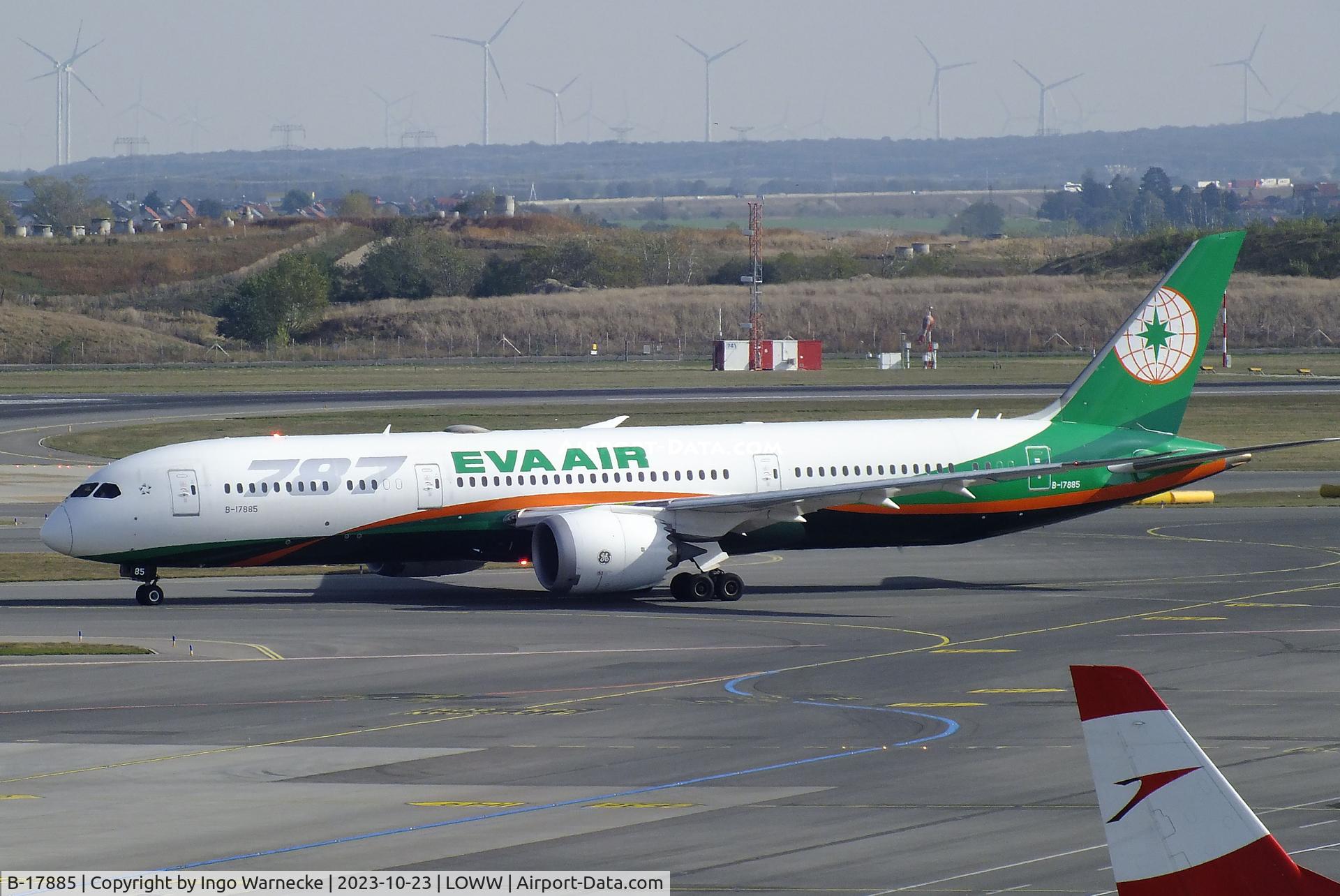 B-17885, 2019 Boeing 787-9 Dreamliner Dreamliner C/N 42118, Boeing 787-9 of EVA Air at Wien-Schwechat airport