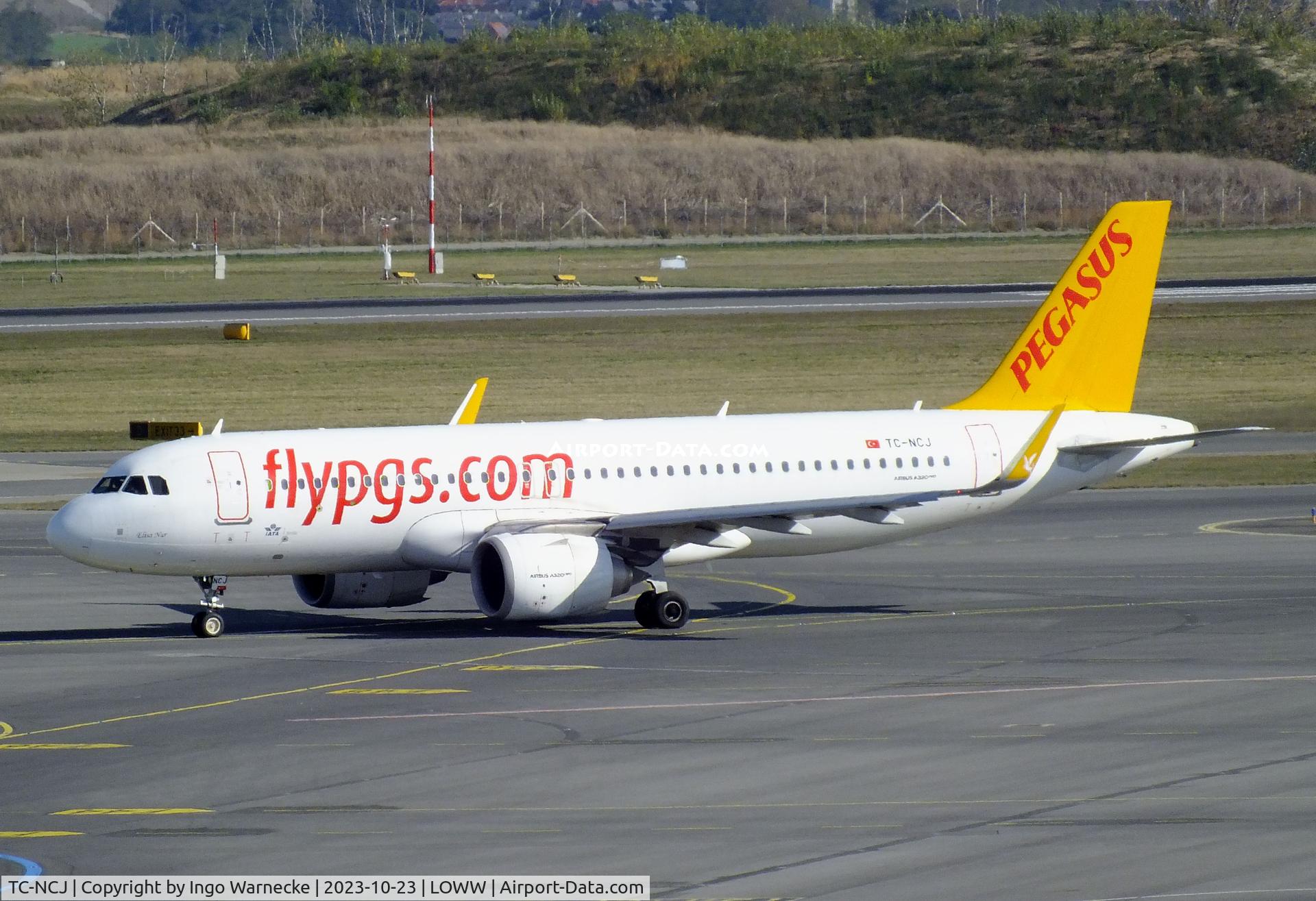 TC-NCJ, 2020 Airbus A320-251N C/N 9307, Airbus A320-251N NEO of Pegasus Airlines at Wien-Schwechat airport