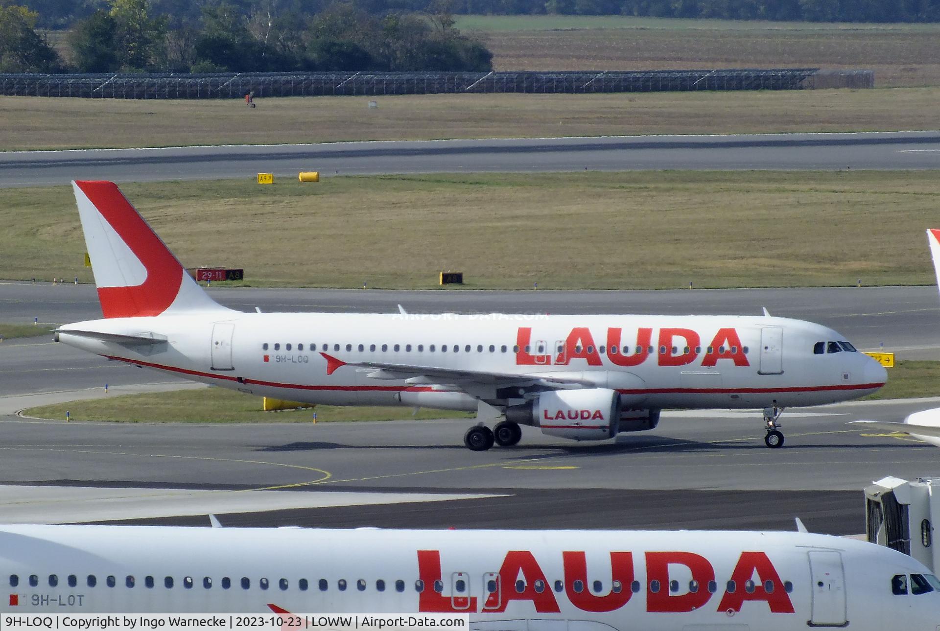 9H-LOQ, 2007 Airbus A320-214 C/N 3131, Airbus A320-214 of Lauda Europe at Wien-Schwechat airport