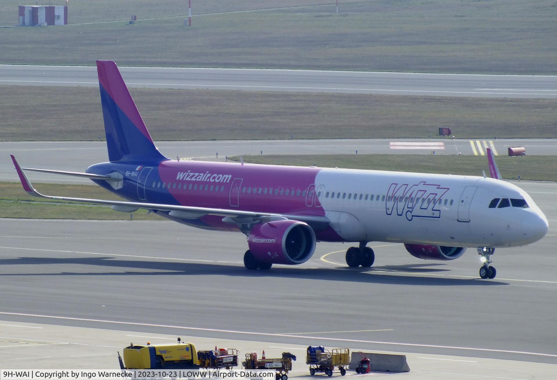 9H-WAI, 2021 Airbus A321-271NX C/N 10460, Airbus A321-271NX NEO of Wizz Air Malta at Wien-Schwechat airport