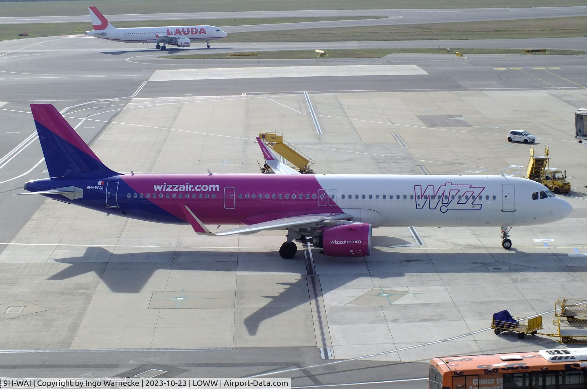 9H-WAI, 2021 Airbus A321-271NX C/N 10460, Airbus A321-271NX NEO of Wizz Air Malta at Wien-Schwechat airport