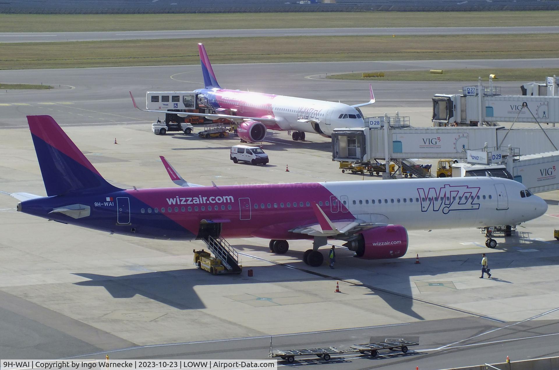 9H-WAI, 2021 Airbus A321-271NX C/N 10460, Airbus A321-271NX NEO of Wizz Air Malta at Wien-Schwechat airport