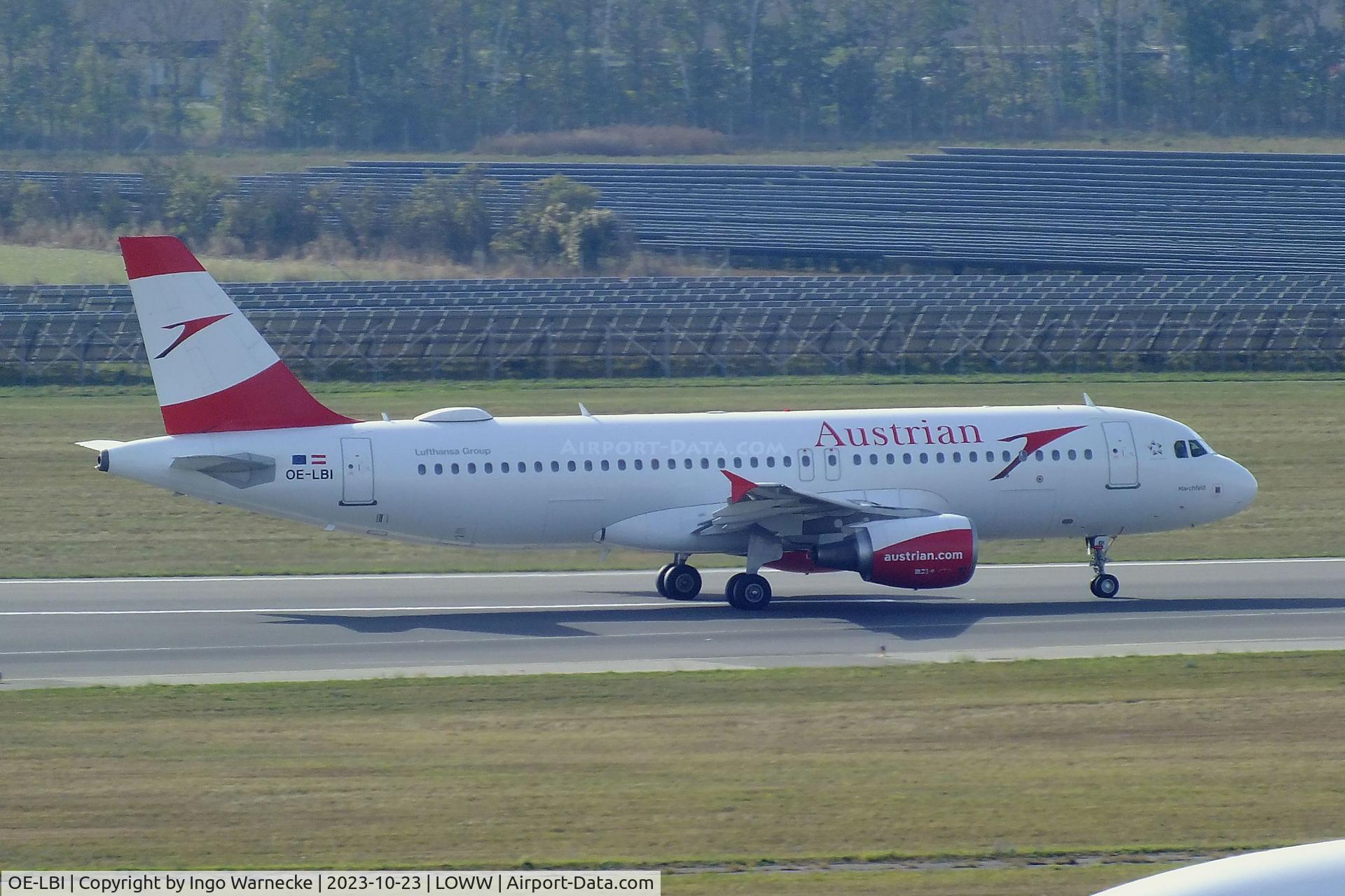 OE-LBI, 2003 Airbus A320-214 C/N 1937, Airbus A320-214 of Austrian Airlines at Wien-Schwechat airport