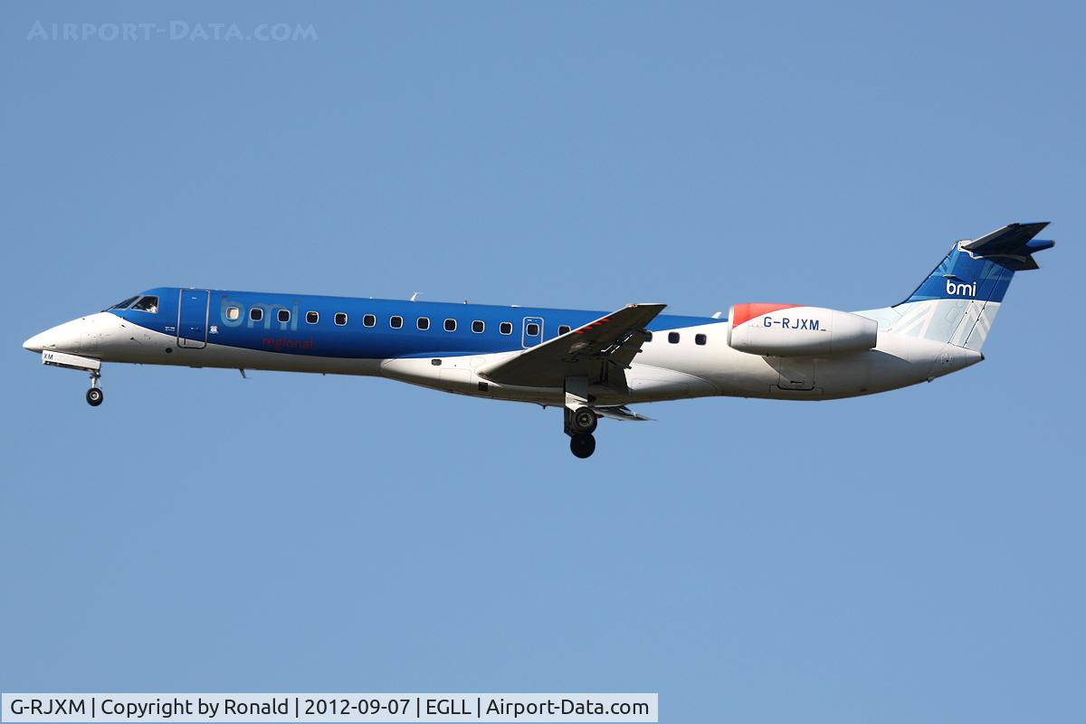 G-RJXM, 2000 Embraer ERJ-145MP (EMB-145MP) C/N 145216, at lhr