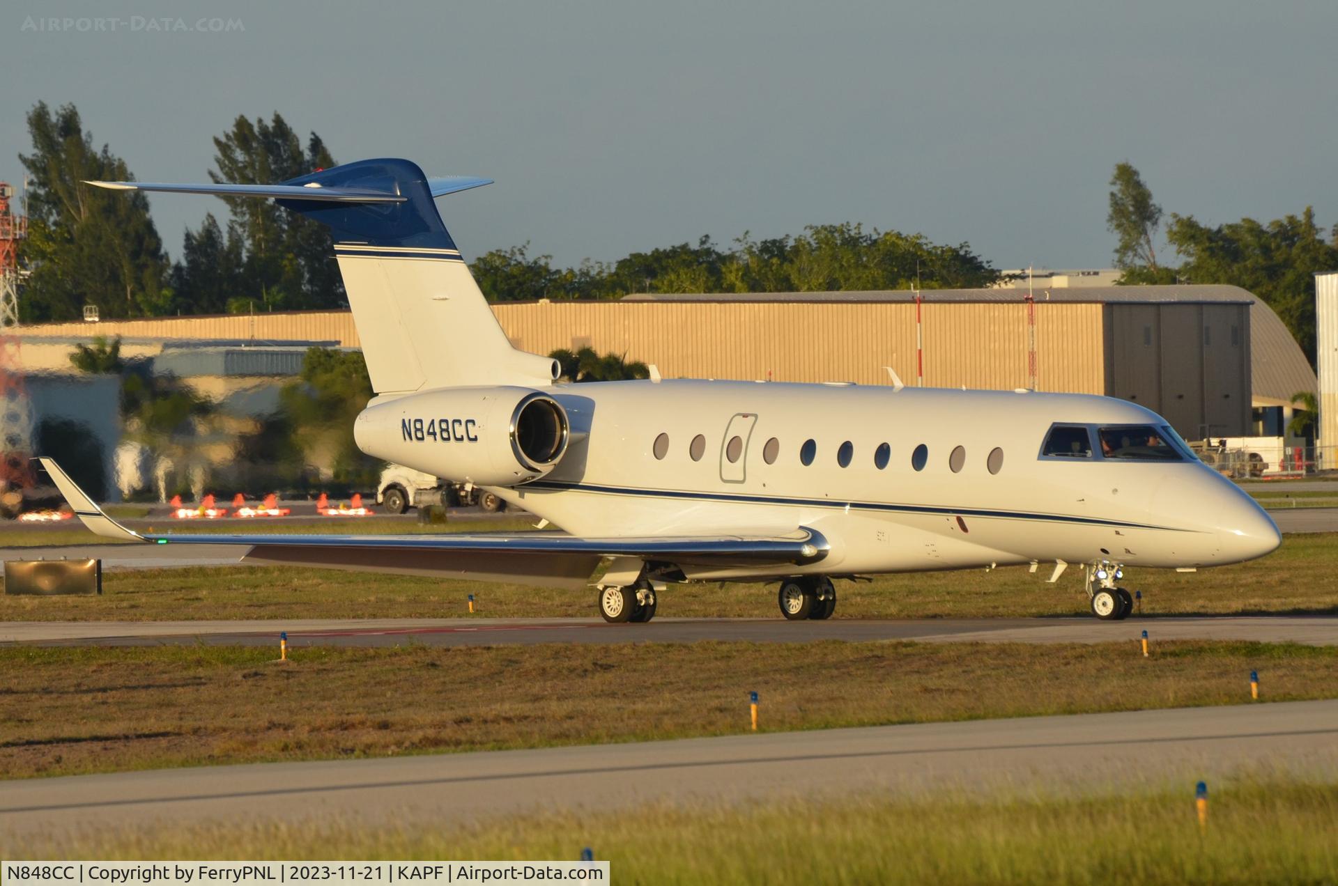 N848CC, 2017 Gulfstream G280 C/N 2123, Centene Corporation G280 arrived in Naples