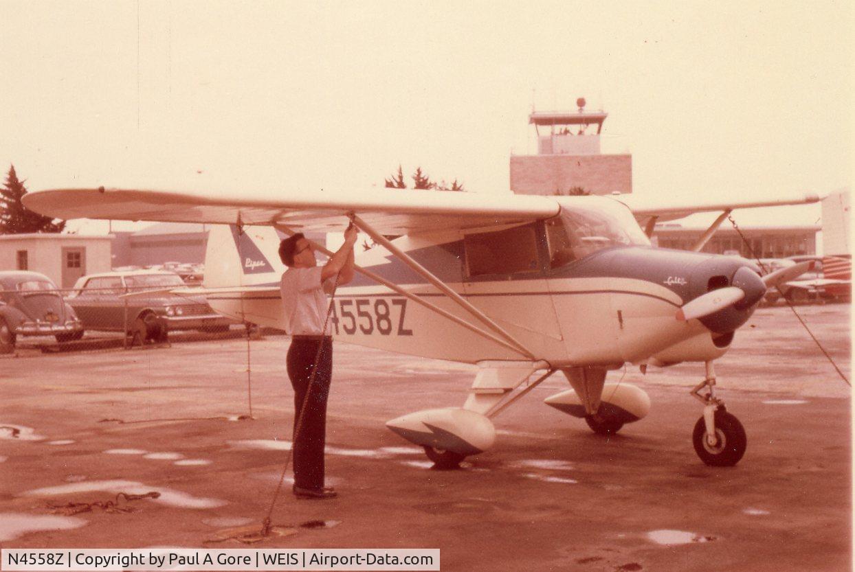 N4558Z, 1961 Piper PA-22-108 Colt C/N 22-8065, Piper Colt, first cross country with new bride from Weiss Field Missouri to Purdue airport and return to St. Louis Mo. Five hour cross country CAVU all the way