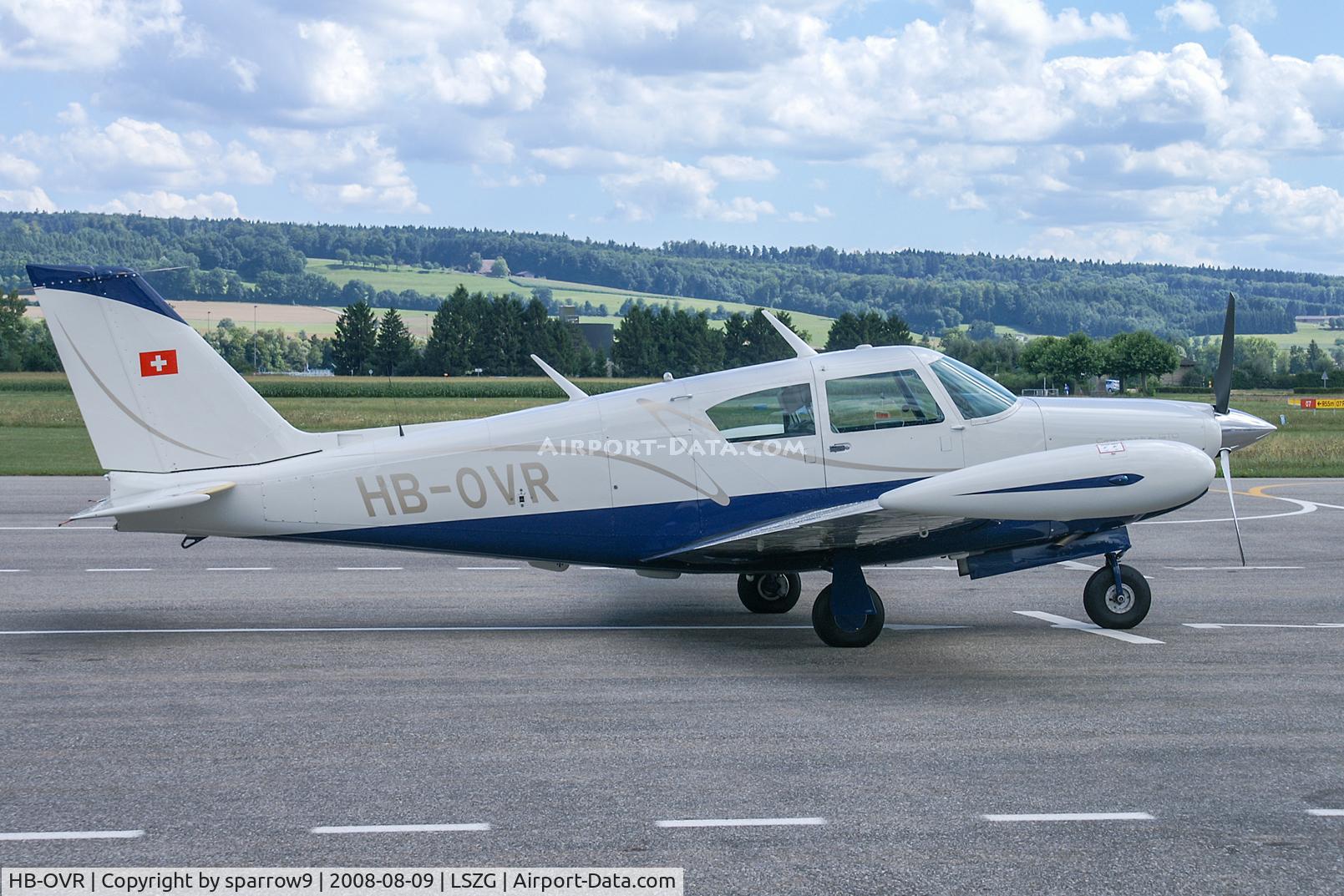HB-OVR, 1963 Piper PA-24-250 Comanche C/N 24-1595, At Grenchen. HB-registered since 1963-05-11.