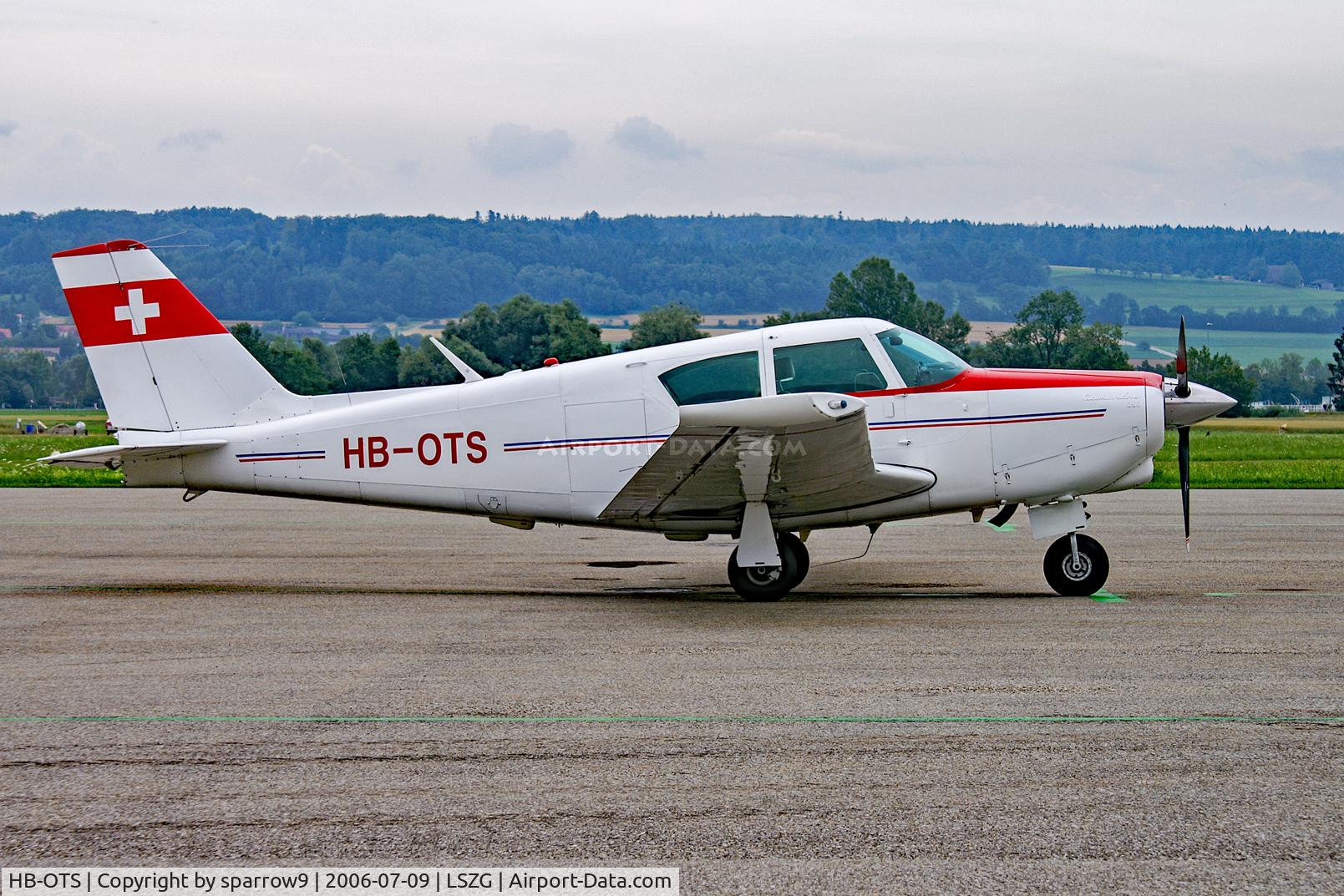 HB-OTS, 1960 Piper PA-24-250 Comanche C/N 24-2320, At Grenchen. HB-registered since 1991-10-22.