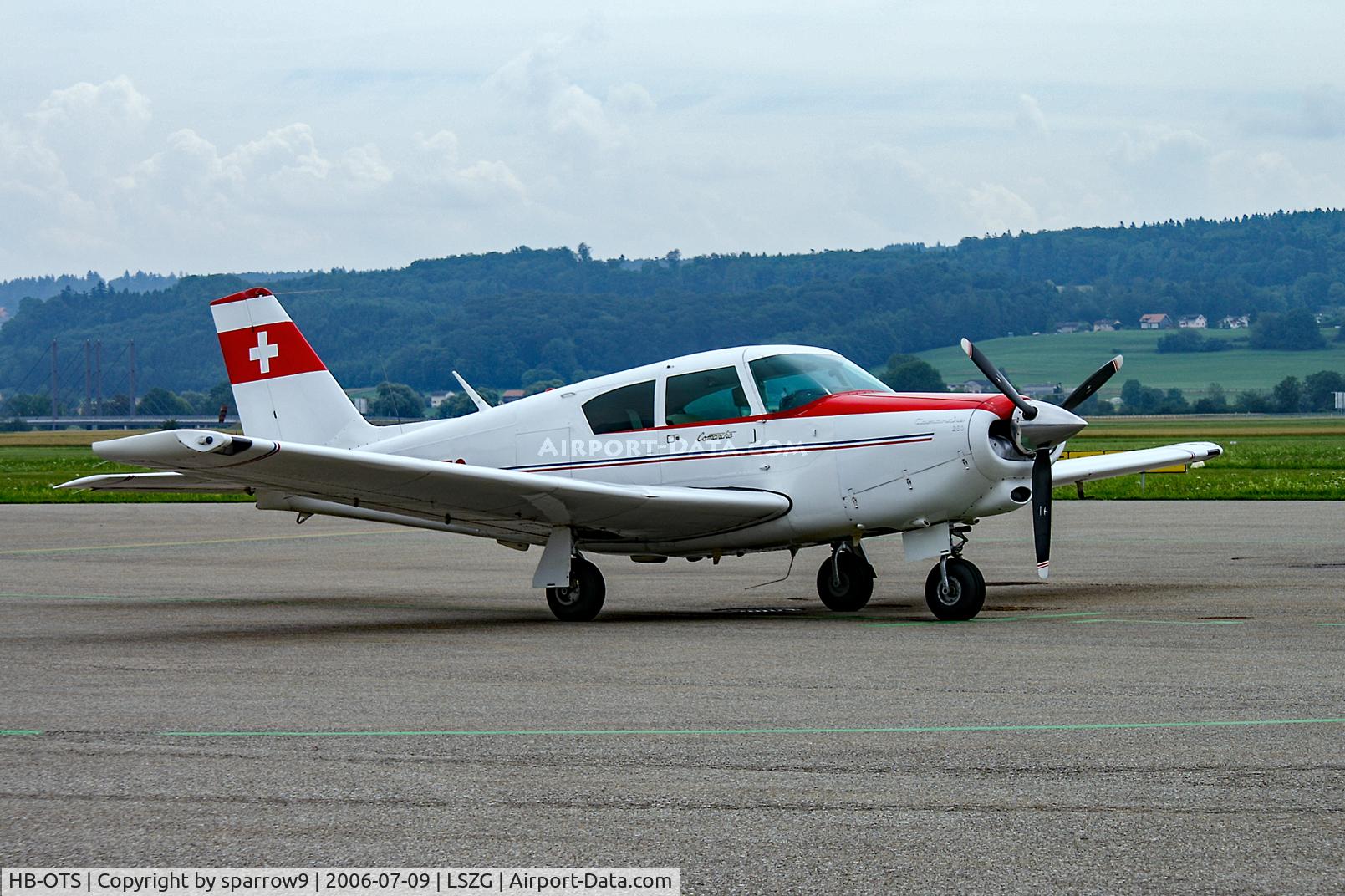 HB-OTS, 1960 Piper PA-24-250 Comanche C/N 24-2320, At Grenchen. HB-registered since 1991-10-22.