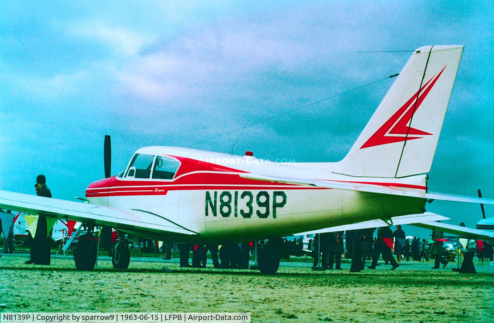 N8139P, 1962 Piper PA-24-250 Comanche Comanche C/N 24-3294, Aero Salon Le Bourget 1963. Scanned from a slide.