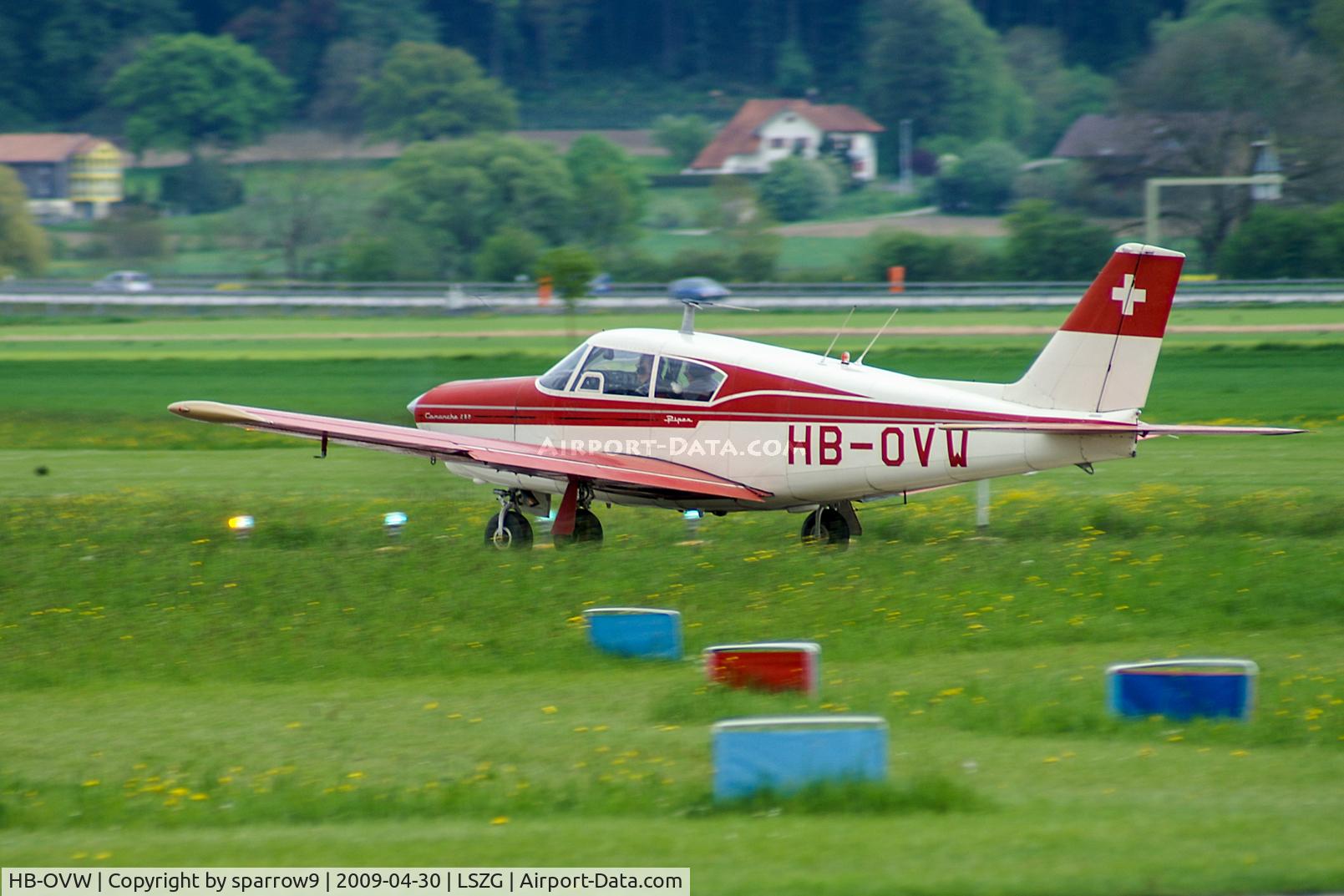 HB-OVW, 1963 Piper PA-24-250 Comanche Comanche C/N 24-3498, Taking-of from Grenchen. HB-registered from 1963-09-02 until 2019-10-10.