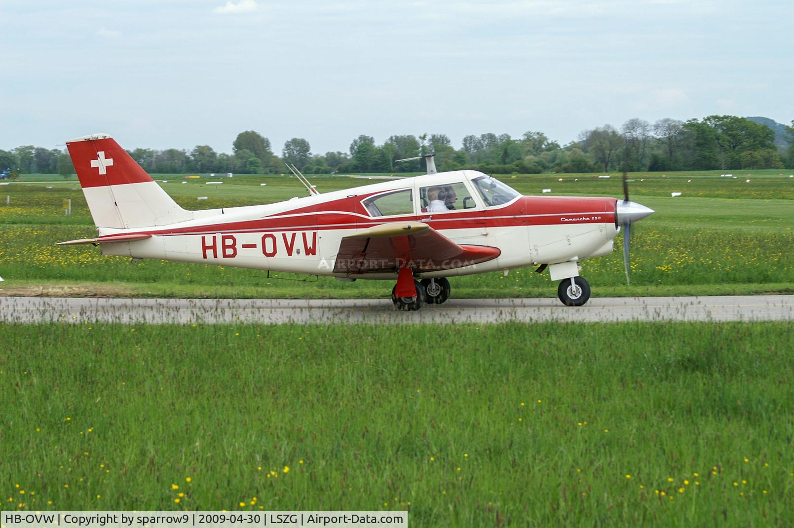 HB-OVW, 1963 Piper PA-24-250 Comanche Comanche C/N 24-3498, At Grenchen. HB-registered from 1963-09-02 until 2019-10-10.