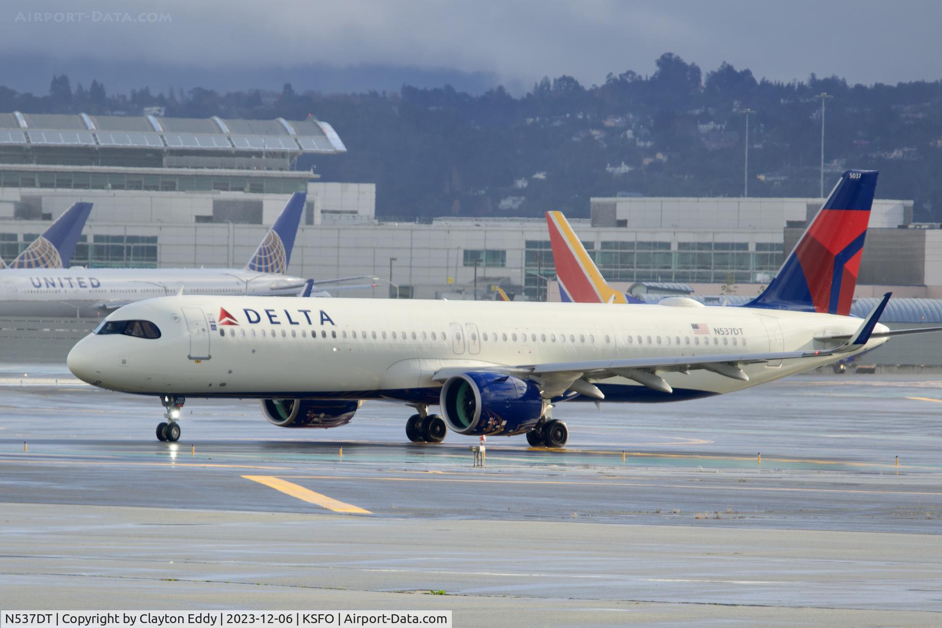 N537DT, 2023 Airbus A321-271NX NEO C/N 11434, SFO 2023.