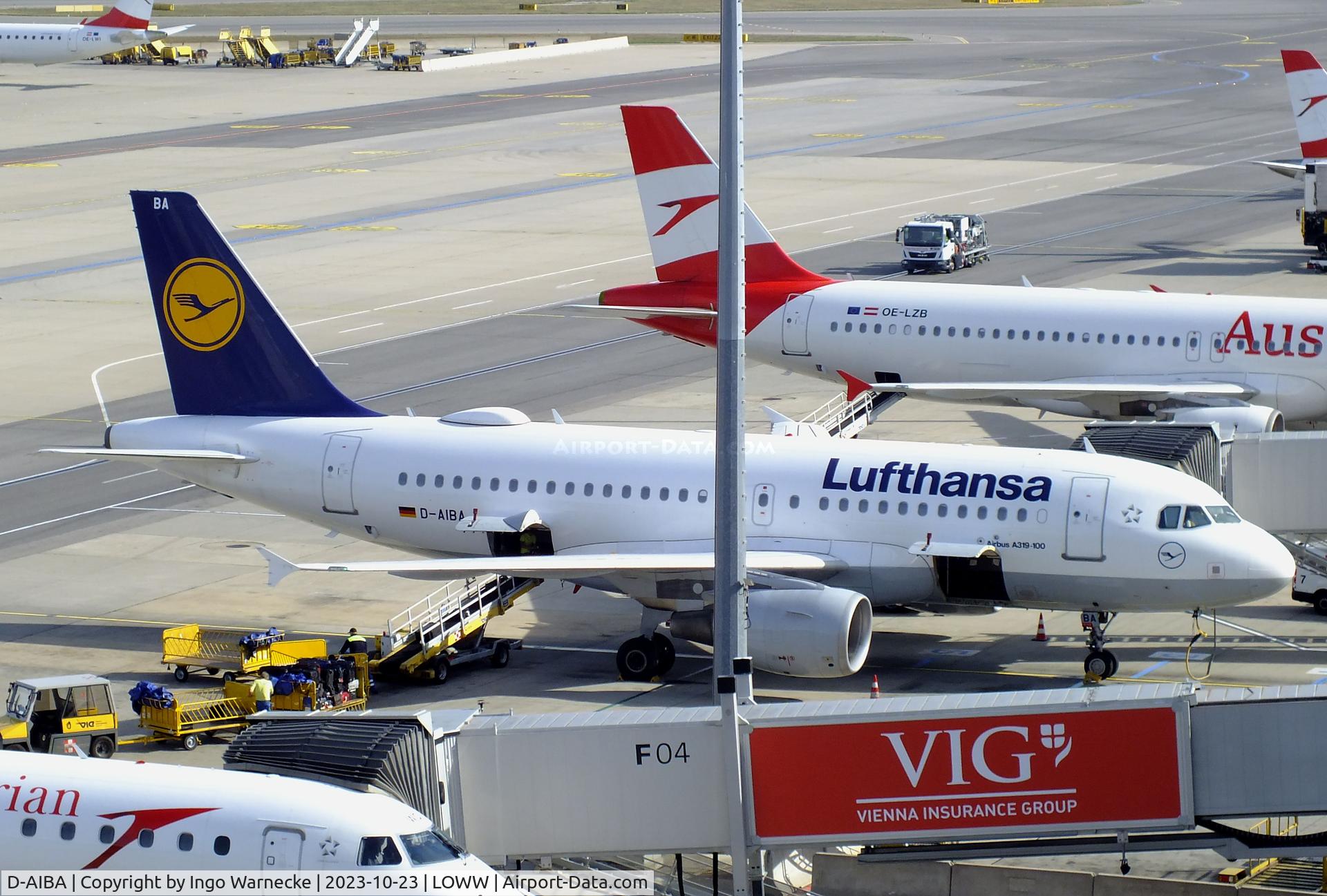 D-AIBA, 2009 Airbus A319-114 C/N 4141, Airbus A319-114 od Lufthansa at Wien-Schwechat airport