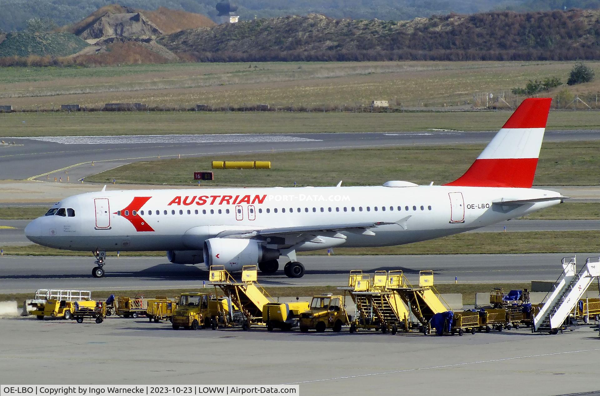 OE-LBO, 1998 Airbus A320-214 C/N 776, Airbus A320-214 of Austrian Airlines at Wien-Schwechat airport