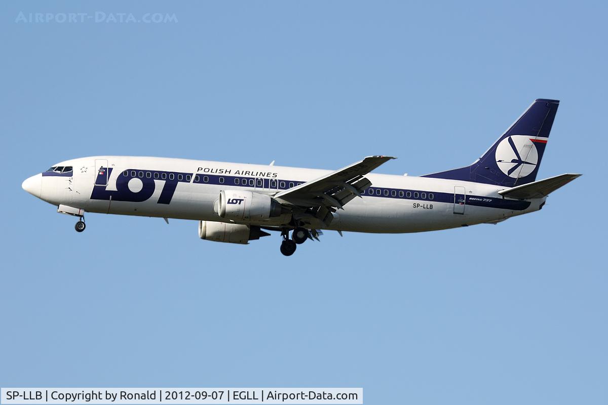 SP-LLB, 1993 Boeing 737-45D C/N 27156/2492, at lhr