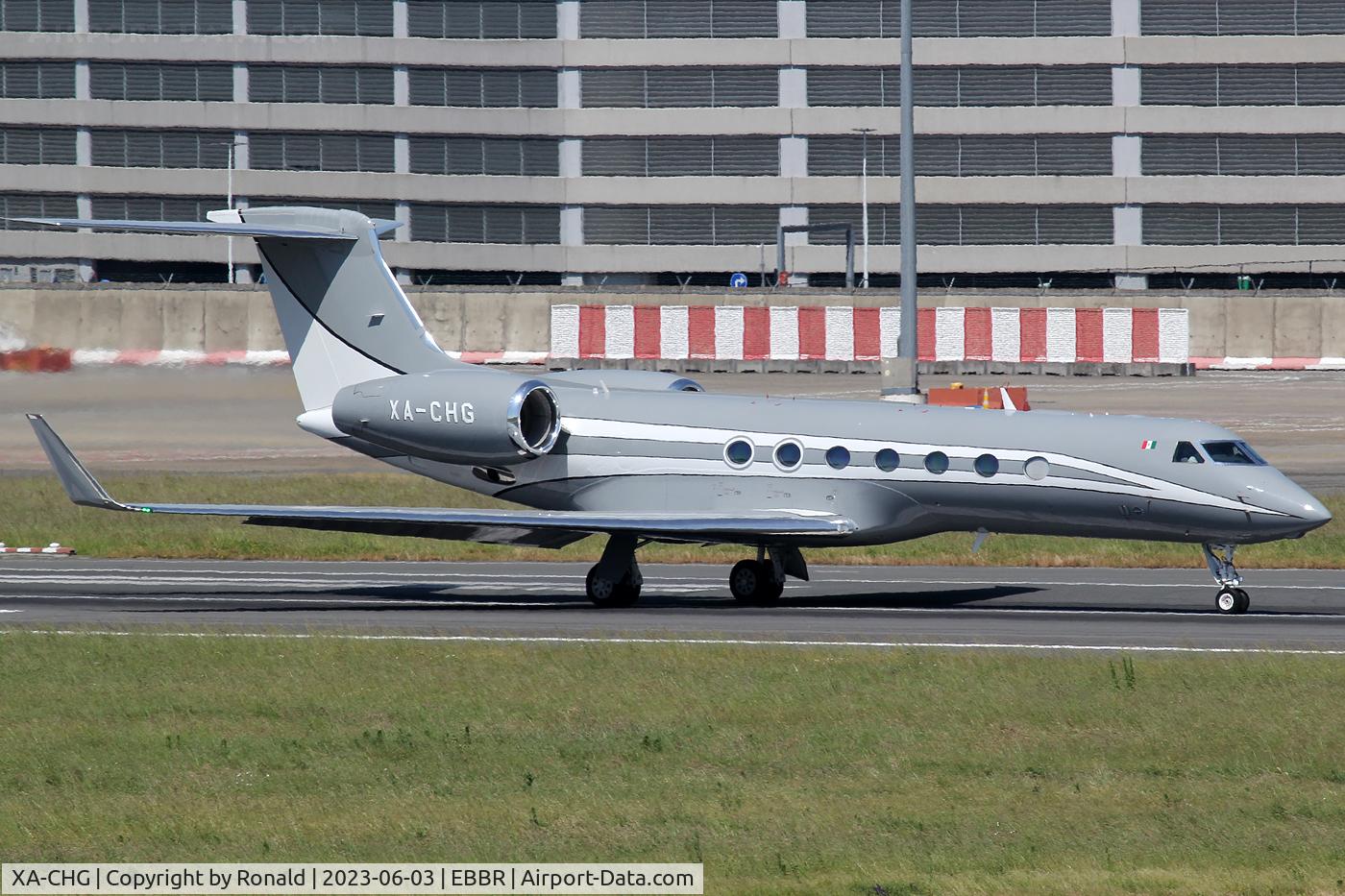 XA-CHG, 2019 Gulfstream Aerospace GV-SP (G550) C/N 5604, at bru