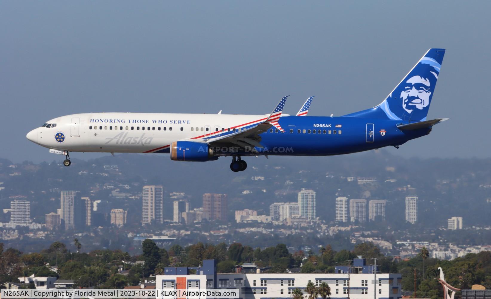 N265AK, 2016 Boeing 737-990/ER C/N 62682, ASA 739 Veterans zx KSEA-LAX