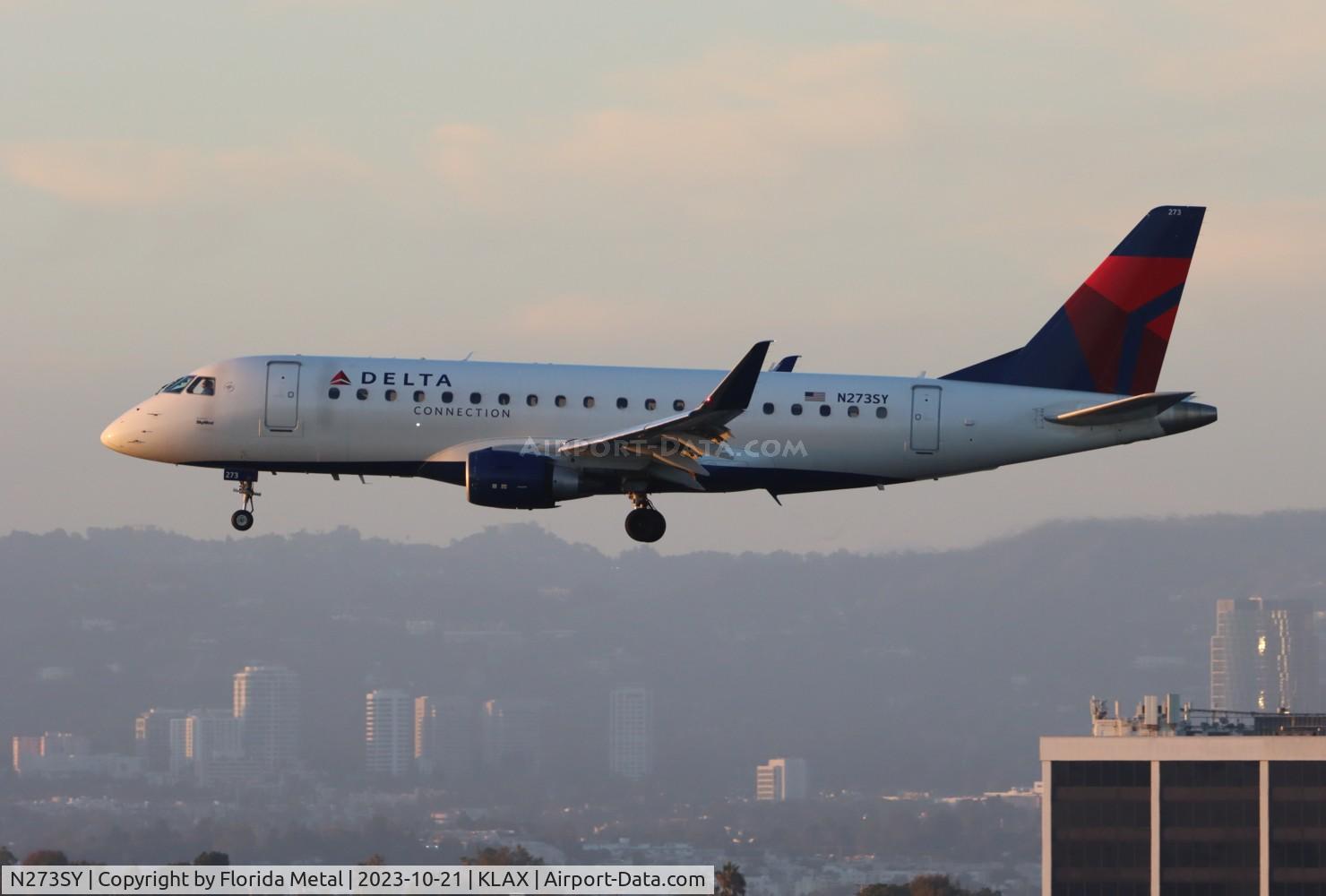 N273SY, 2018 Embraer 175LR (ERJ-170-200LR) C/N 17000735, SKW/DAL E175 zx AUS-LAX