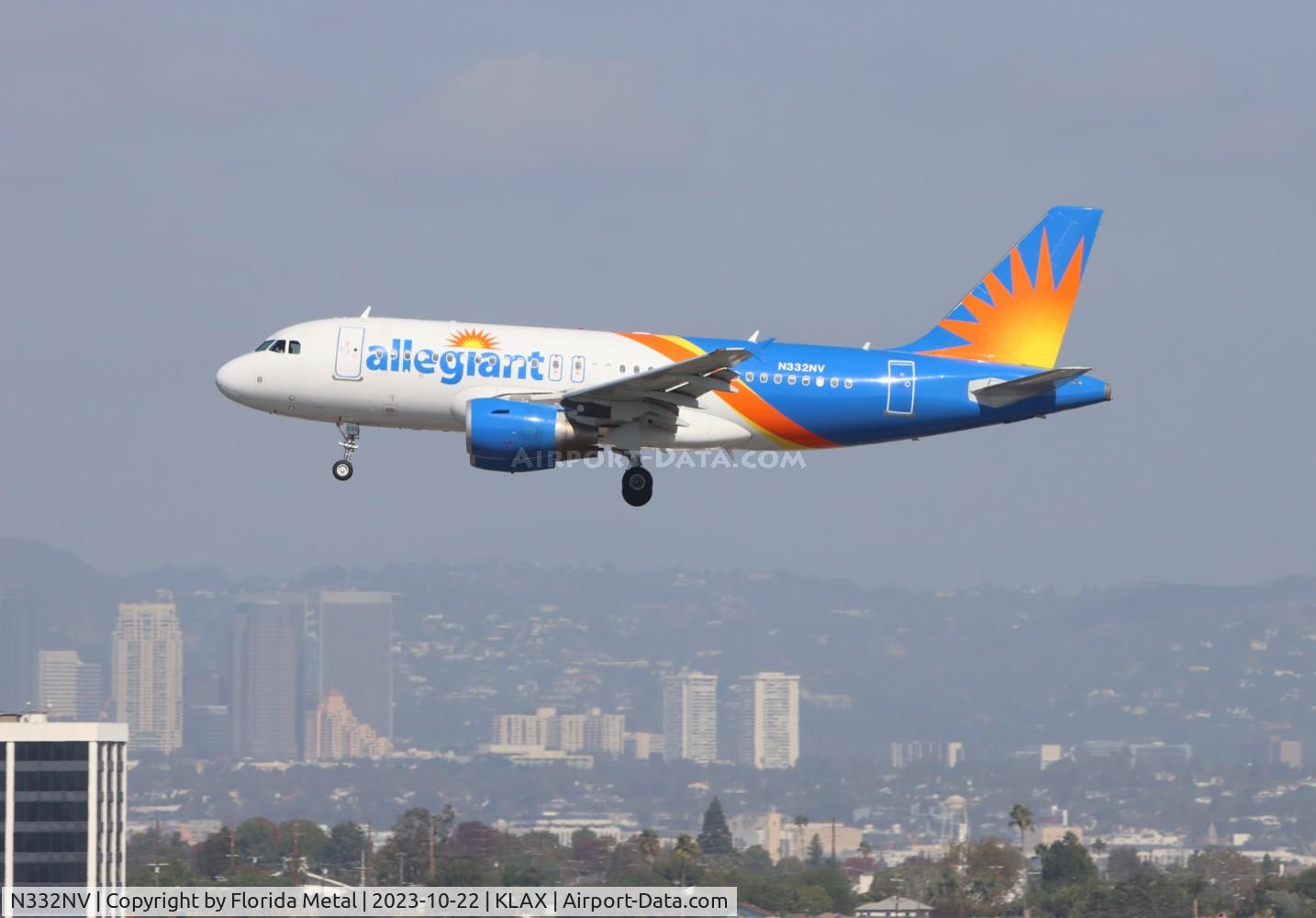 N332NV, 2005 Airbus A319-111 C/N 2638, AAY A319 zx BLI-LAX