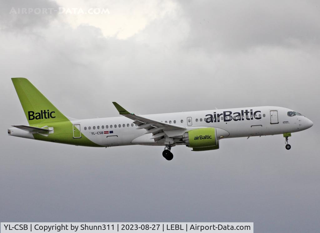 YL-CSB, 2016 Bombardier CSeries CS300 (BD-500-1A11) C/N 55004, Landing rwy 06L