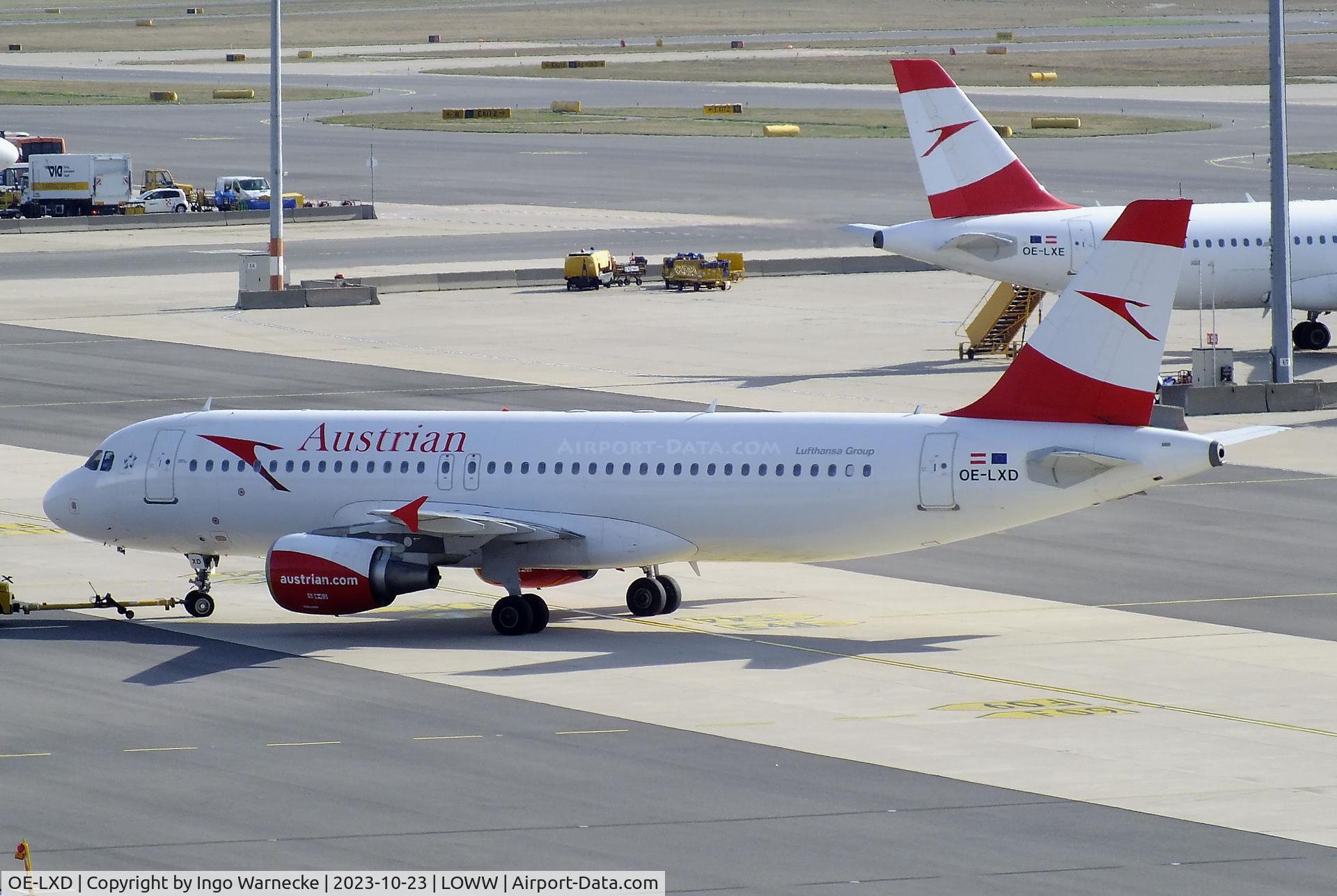 OE-LXD, 2008 Airbus A320-216 C/N 3515, Airbus A320-216 of Austrian Airlines at Wien-Schwechat airport