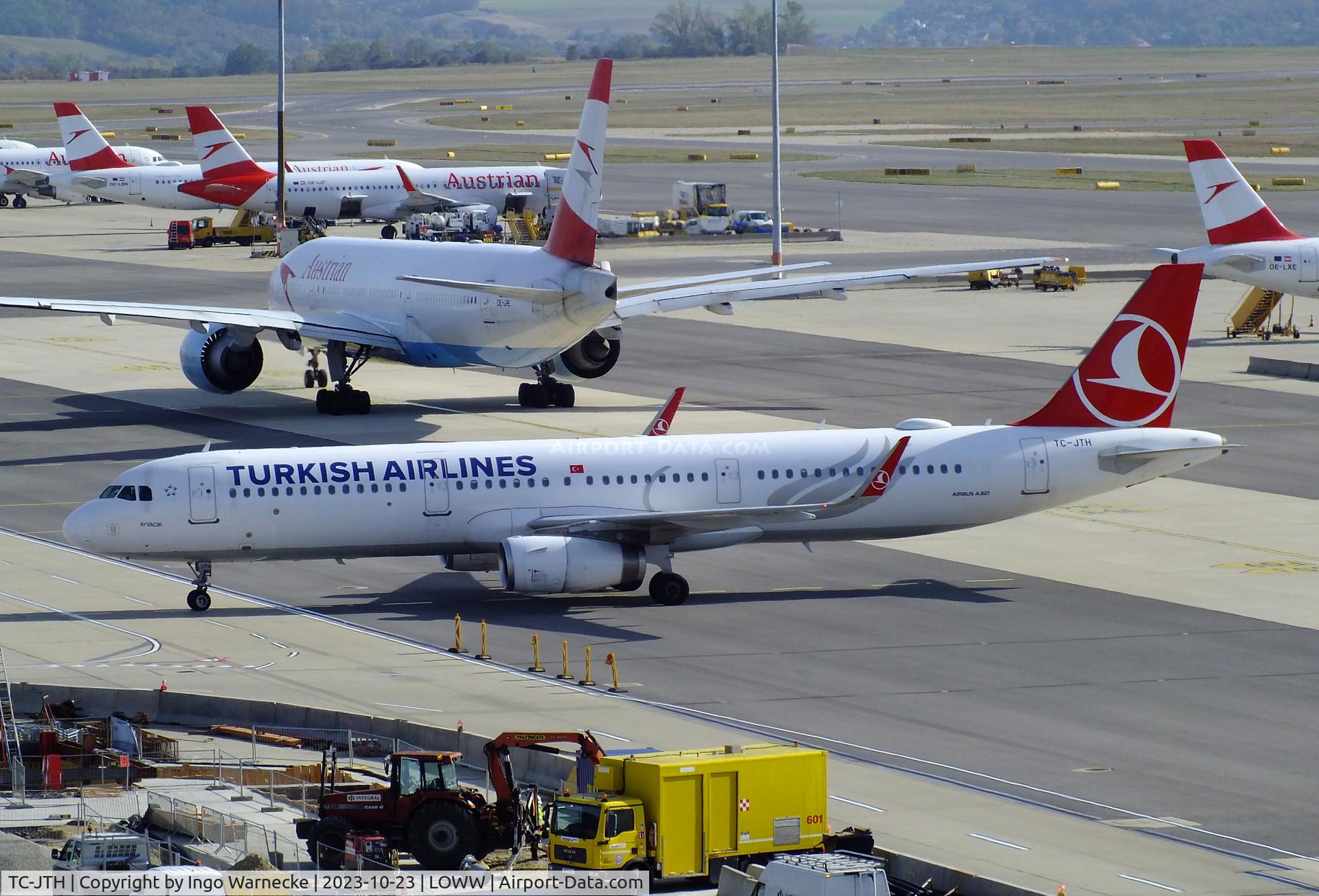 TC-JTH, 2016 Airbus A321-231 C/N 7029, Airbus A321-231 of THY Turkish Airlines at Wien-Schwechat airport