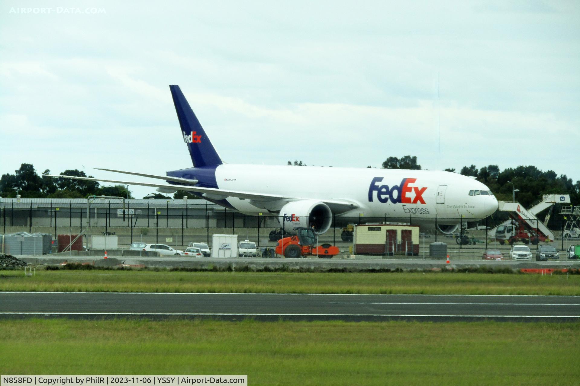 N858FD, 2011 Boeing 777-FS2 C/N 37729, N858FD 2011 Boeing 777FS2 FedEx Express Sydney