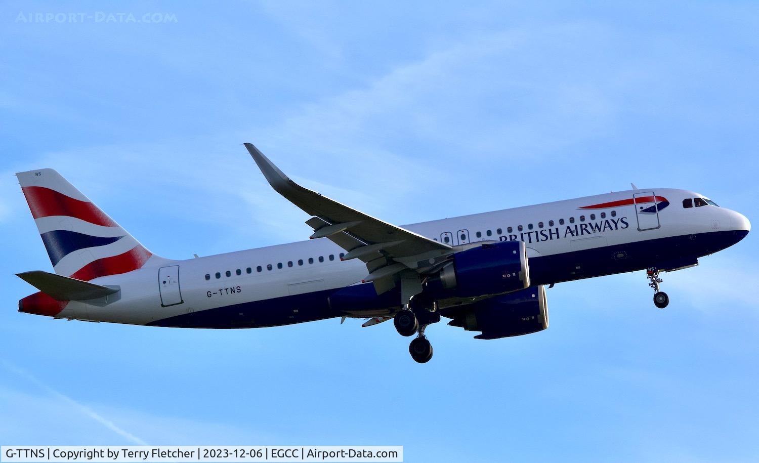 G-TTNS, 2022 Airbus A320-251N C/N 11026, At Manchester Airport