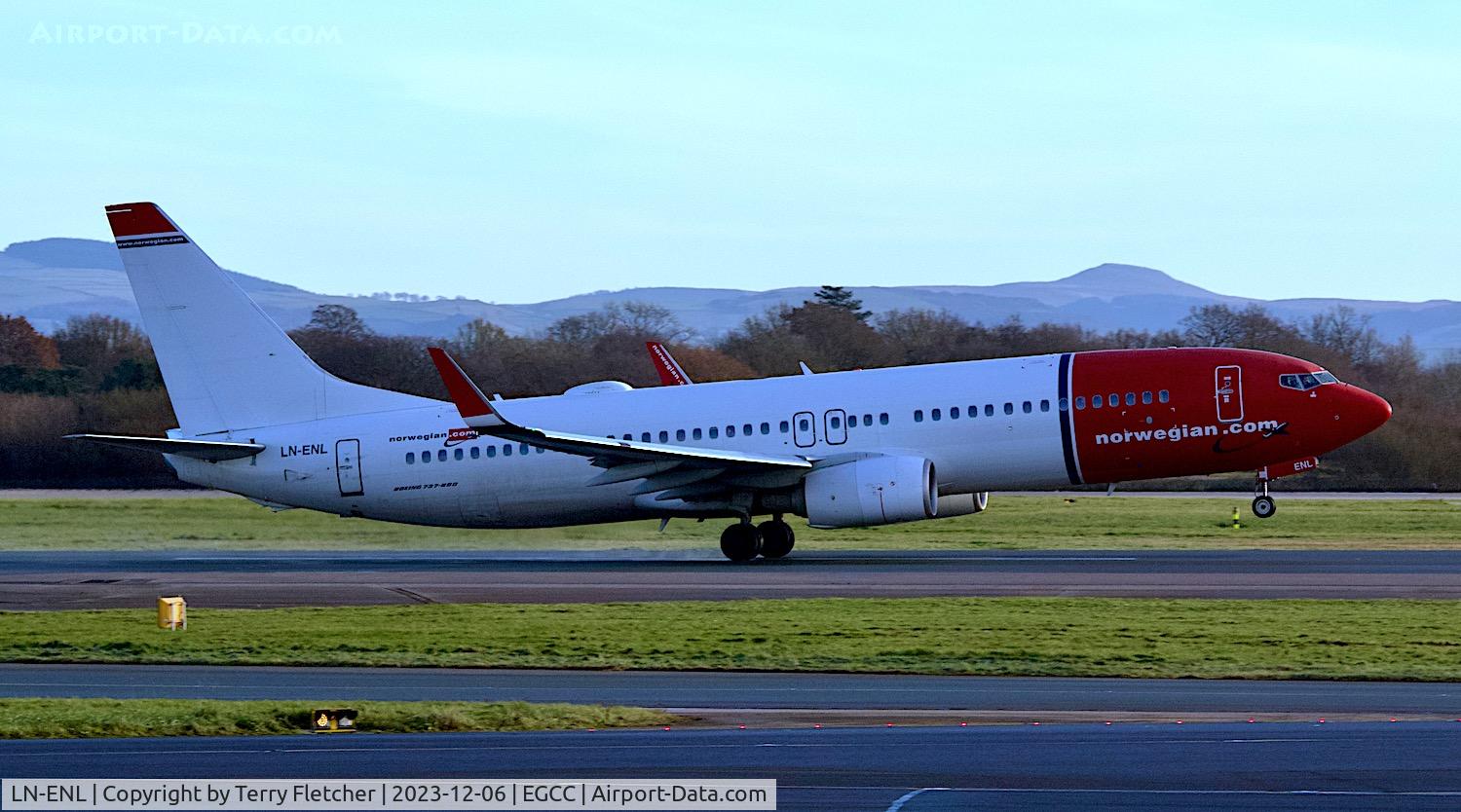 LN-ENL, 2016 Boeing 737-8JP C/N 41148, At Manchester Airport