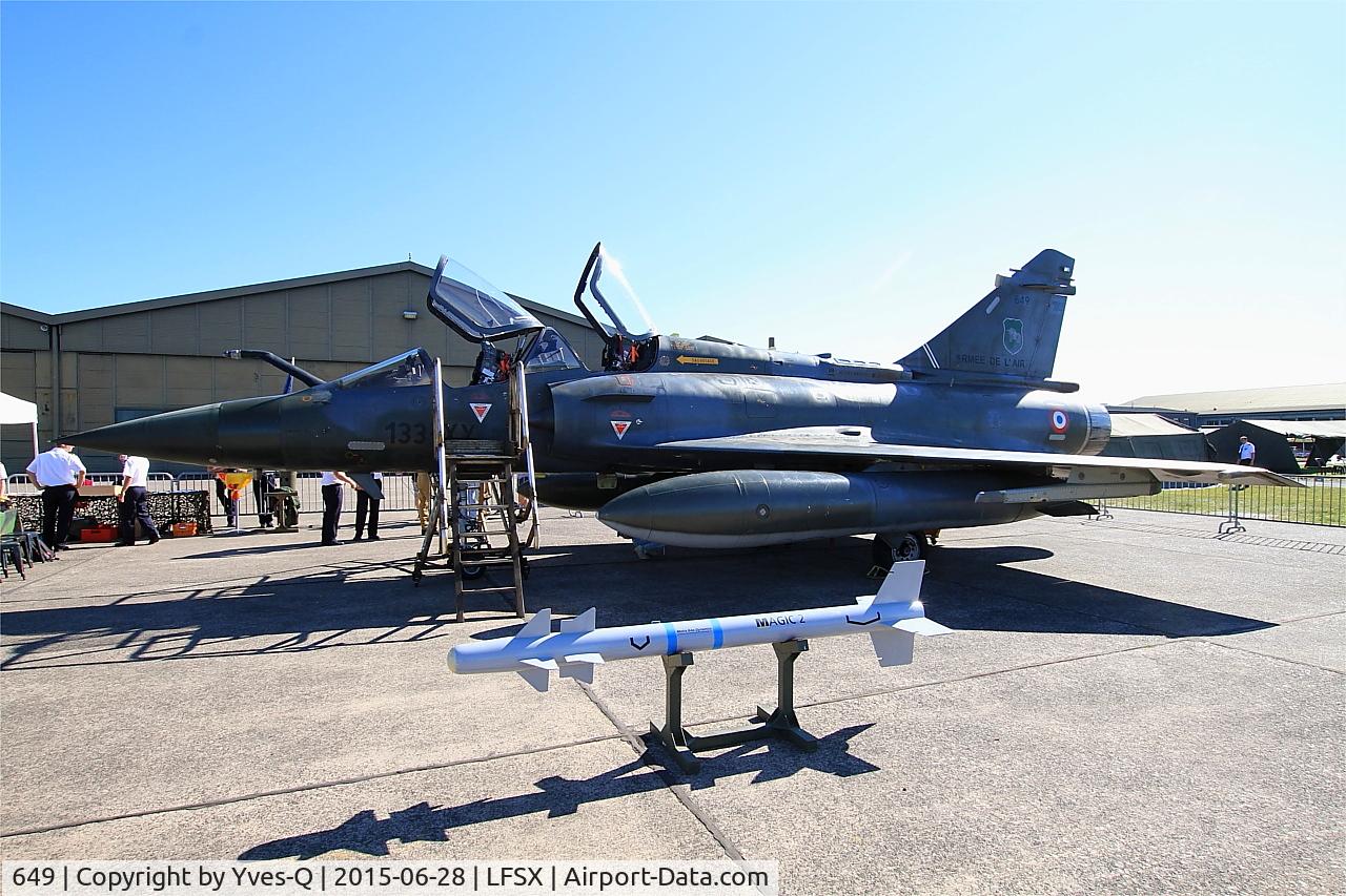 649, Dassault Mirage 2000D C/N 465, Dassault Mirage 2000D (133-XY), Static display, Luxeuil-St Sauveur Air Base 116 (LFSX)