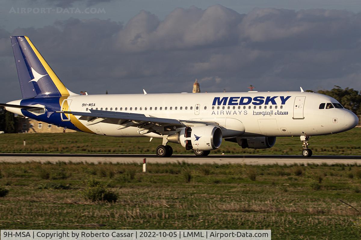 9H-MSA, 2010 Airbus A320-214 C/N 4349, Runway 13
