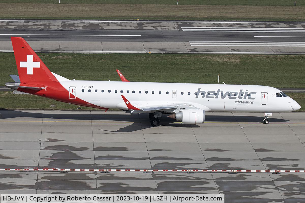 HB-JVY, 2013 Embraer 190STD (ERJ-190-100STD) C/N 19000603, Zurich Kloten