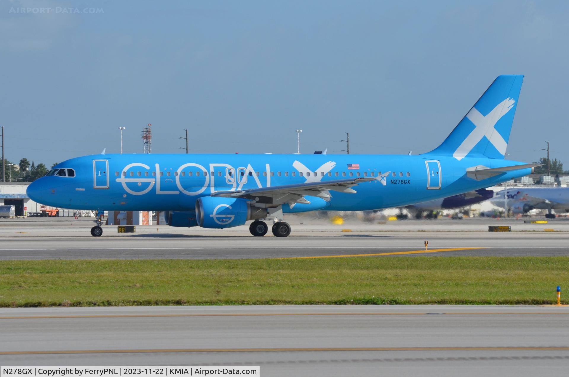 N278GX, 2003 Airbus A320-214 C/N 1954, Global X A320 taxying for departure