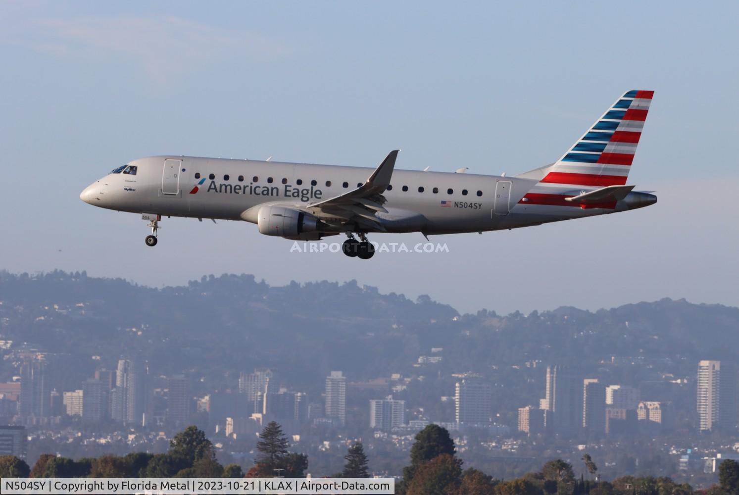 N504SY, 2021 Embraer EMB-175 C/N 17000885, SKW/AE E175 zx OKC-LAX