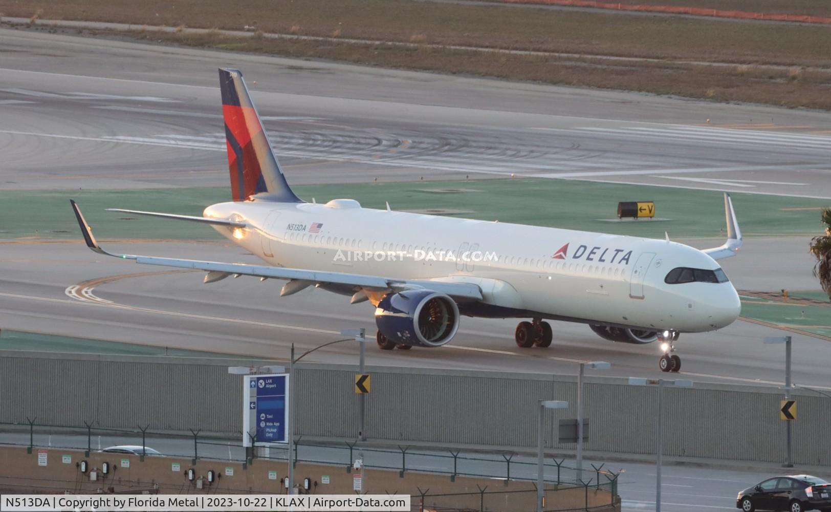 N513DA, 2022 Airbus A321-271NX C/N 10998, DAL A321N zx LAX-HNL